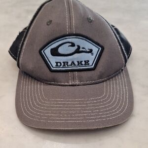 Drake Gray Black Blue Trucker‎ Style Adjustable Cap Hat